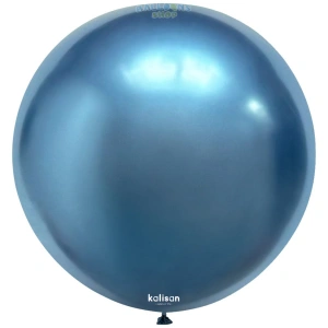 Balon Jumbo Latex 90cm Blue Mirror 5005 - Img 2