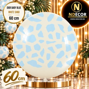 Balon latex jumbo 60cm Dior Baby Blue White Sand 22459717