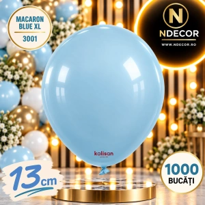 SET 1000 Baloane Latex 13cm Macaron Blue XL 3001
