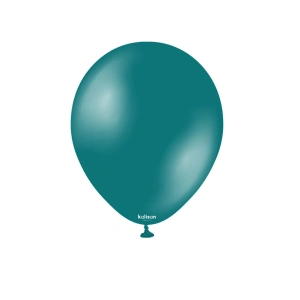 SET 50 Baloane Latex 13cm Turquoise Metalic 7021 - Img 2