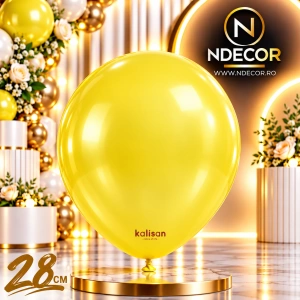 SET 50 Baloane Latex 28cm Yellow Metalic 7018