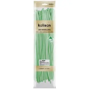 SET 50 Baloane latex modelaj Macaron Green Nozzle Up 152 x 2.5 cm 160M 3004