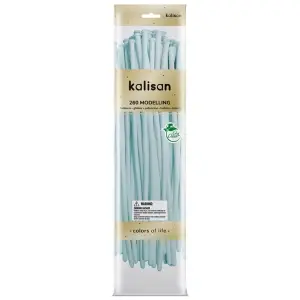 SET 50 Baloane Latex Modelaj Macaron Pale Baby Blue Nozzle Up 260M 3007