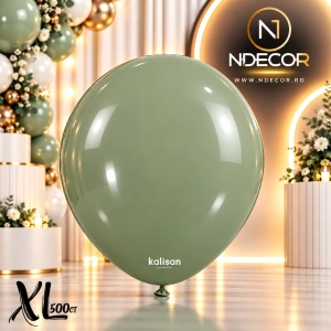 SET 500 Baloane Latex 30cm Eucalyptus Retro XL 8008