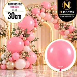 Baloane latex 30cm Flamingo Pink Standard 2344 - Img 2
