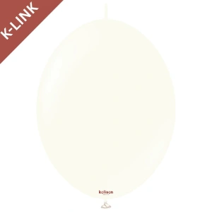 Baloane Latex 30cm K-Link White Retro 8018 31280182