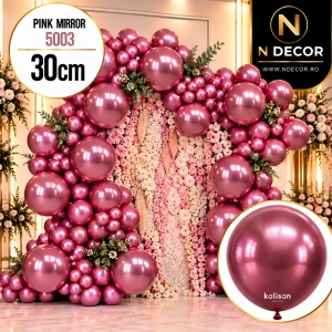 Baloane latex 30cm Pink Mirror 5003 - Img 2
