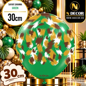 Baloane latex 30cm Safari Savanna - Green