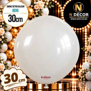 Baloane latex 30cm Smoke Retro Kalisan 8016