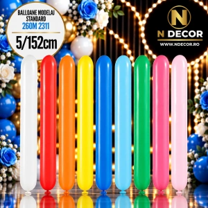 Baloane Latex Modelaj Standard Multicolor 260M 2311