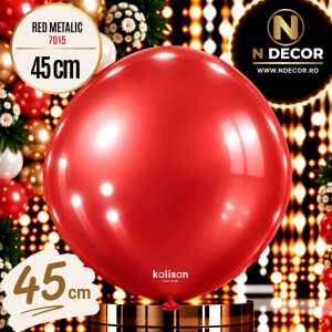Balon Jumbo Latex 45cm Red Metalic 7015