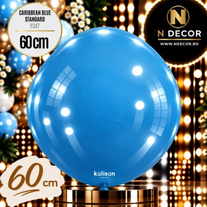 Balon Jumbo Latex 60cm Caribbean Blue Standard 2347