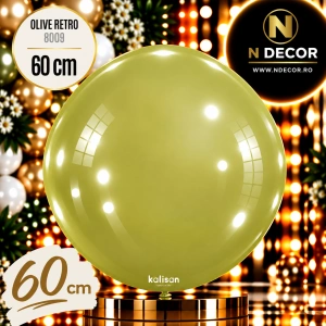 Balon Jumbo Latex 60cm Olive Retro 8009