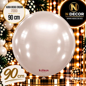 Balon Jumbo Latex 90cm Aura Beige Cream 7080