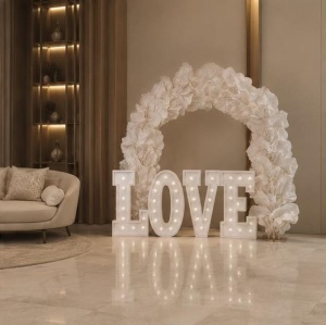 Set Litere LOVE cu LED – 100 cm | Litere Volumetrice pentru Nunți & Evenimente Romantice - Img 3