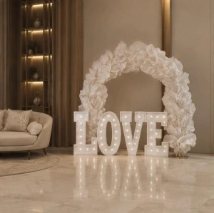 Set Litere LOVE cu LED – 100 cm | Litere Volumetrice pentru Nunți & Evenimente Romantice - Img 3