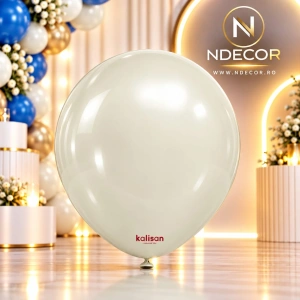 Baloane Latex 13cm Aura Ivory White 7083 (50 BUC)