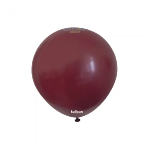 Baloane latex 13cm Burgundy Standard Kalisan 2340 (100 BUC) - Img 2