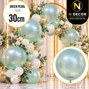 Baloane Latex 30cm Green Pearl 7008 - Img 2