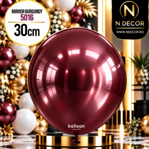 Baloane latex 30cm Mirror Burgundy Kalisan 5016