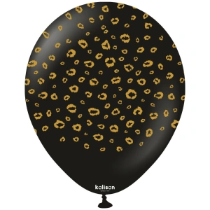 Baloane latex 30cm Safari Leopard - BlackPrint Colour - Gold - Img 2