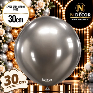 Baloane latex 30cm Space Grey Mirror 5009