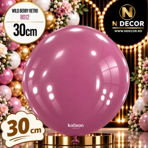 Baloane latex 30cm Wild Berry Retro Kalisan 8012
