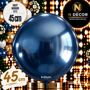 Balon Jumbo Latex 45cm Navy Mirror 5015 Kalisan