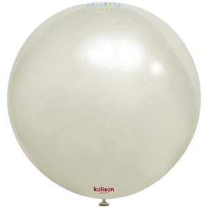 Balon Jumbo Latex 60cm Aura Ivory White 7083 - Img 2