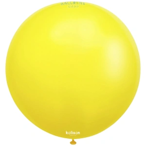 Balon Jumbo Latex 60cm Galben Standard 2315 - Img 2