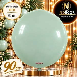 Balon Jumbo Latex 90cm Winter Green Retro 8007