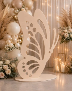 Fluture Decorativ din MDF cu Suport
