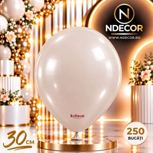 SET 250 Baloane Latex 30cm Aura Beige Cream 7080 XL