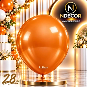 SET 50 Baloane Latex 28cm Orange Metalic 7016