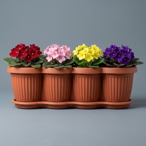 Jardiniere pentru flori B4 60 cm Maro