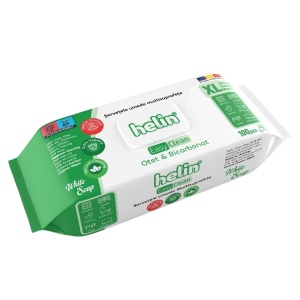 Servetele Umede Helin WHITE SOAP Multisuprafete cu Otet si bicarbonat, 100 Buc, igienice, fara clor