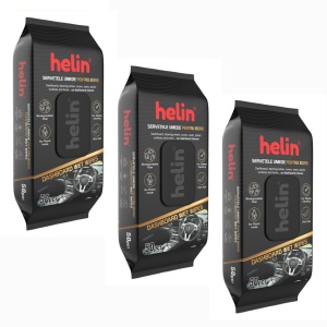 Set 3 X Servetele umede pentru Bord Helin, 150 buc, parfum revigorant