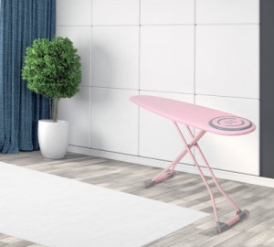 Masa de calcat Perilla Premium Pink, 44x152 cm, %100 Poliester - Img 3
