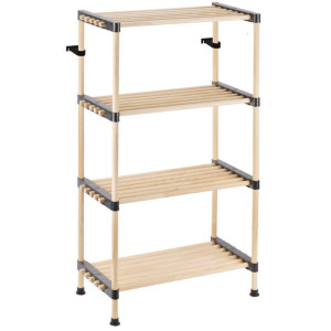 Raft modular RF.5604, etajera 4 polite, lemn, 56x28x93 cm, natural