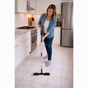 Set Mop Plat cu 108 si 3 Pachet Servetele Umede Helin, Bicarbonat si Otet Alb, Fara Clor, Multicol - Img 2