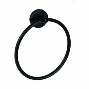Suport prosop baie inel Karlim Name Black 34007K