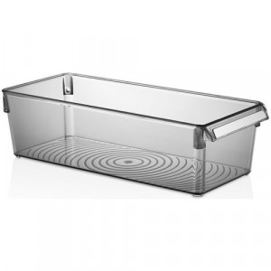 Organizator Frigider Alimente cu capac VA™ VP.420 MINA, 4 lt, Transparent Anthracit