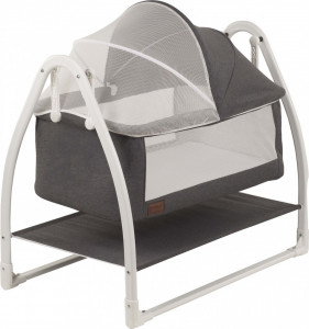 Patut 2 in 1 PUANTI Nova Gold, 95x57x83 cm, Gri inchis