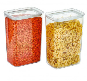 Set 2 Cutii pentru alimente VA™ VP.270 SUDE D, 2X2900 ml, Transparent