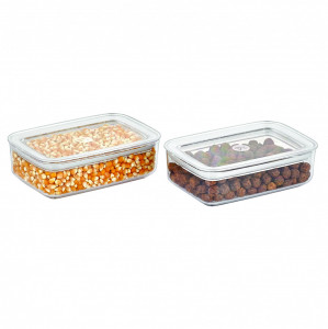 Set 2 Cutii pentru alimente VA™ VP.273 SUDE D, 2X600 ml, Transparent