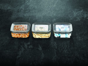 Set 3 Cutii pentru alimente VA™ VP.261 SUDE, 3x250 ml, Transparent - Img 2