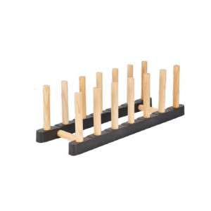 Suport uscator de vase din lemn,MT.8104, 8.5 X 28 cm
