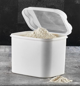 Cutie pentru alimente cu capac VA™ VP.037 MASAL, 10 lt, Alb - Img 2
