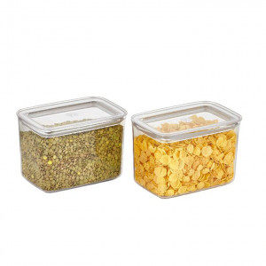 Set 2 Cutii pentru alimente VA™ VP.272 SUDE D, 2X1400 ml, Transparent