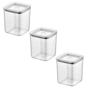 Set 3 Cutii pentru alimente VA™ VP.263 SUDE, 3x900 ml, Transparent